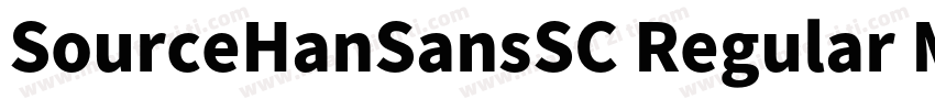 SourceHanSansSC Regular Medium字体转换
